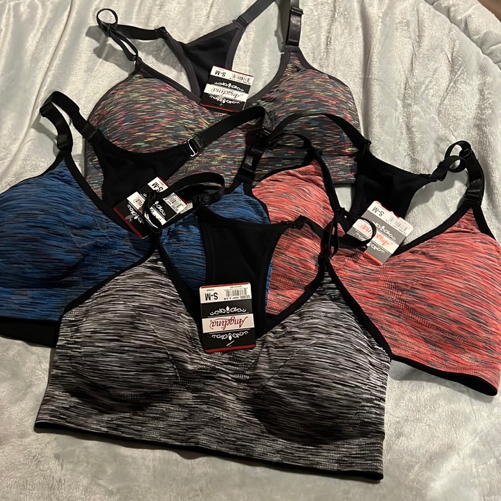 SEAMLESS ANGELINA
   RACERBACK BRAS WITH
   MARLED POINT DESIGN
   (4 PACK)